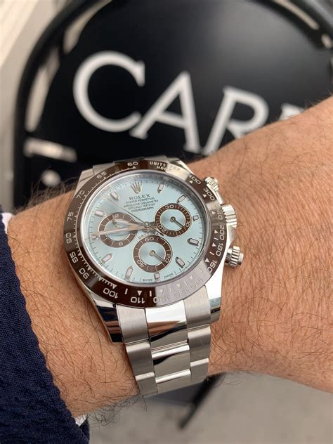 rolex platinum daytona with begets|Rolex chronograph dial.